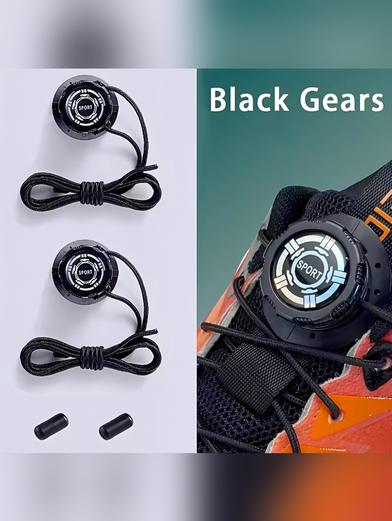 no brand Other - Automatic Rotating Buckle No Tie Shoelaces Quick Fasten System